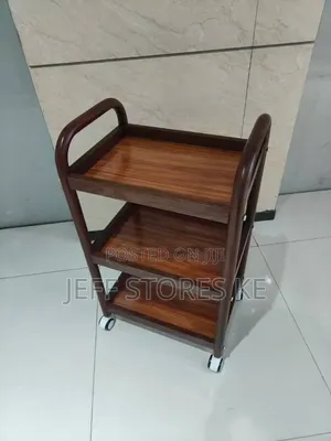 Trolley ya Mbao ya Saluni/Barber Inayosonga ya Ubora