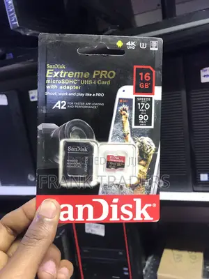 Kadi ya Kumbukumbu ya SanDisk 16GB Extreme Pro na Adapta