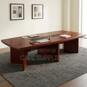 Meza Kuu ya Mikutano ya Mahogany - 3500mm