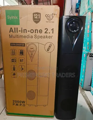 Syinix SYN2890FSB 2.1 Speaker yenye Bass Kali na LED Lights