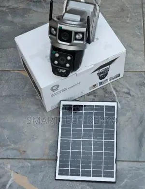 Kamera ya CCTV ya Solar 4G - Dual Lens, PTZ Night Vision