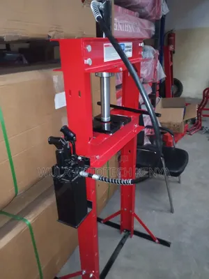 New 20-Ton Hydraulic Shop Press with Pressure Gauge