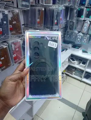 Kesi ya Kijani Giza na Pete ya Sumaku kwa Samsung Galaxy Z Fold 5