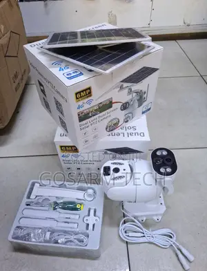 Kamera ya CCTV ya UBox 6MP 4G Inayotumia Solar na Lensi Mbili