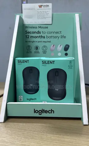 Logitech M221 Silent Wireless Mouse (Black)