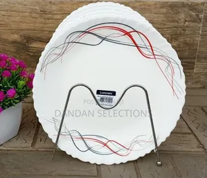 Set ya Sahani 6 za Luminarc Wolgan Nyekundu