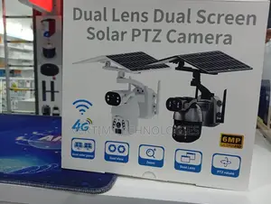 6MP 4G Solar PTZ Camera Ubox Dual Lens 360° View
