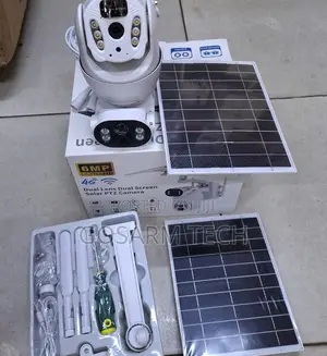 6MP Ubox Dual Lens 4G Solar Camera with Full Color Night Vision & 2-Way Audio