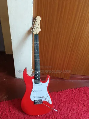 Gojantita Guitar ya Umeme - Nyekundu, ya Kushoto