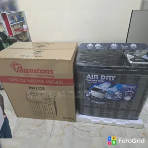 Mashine ya Kufulia Nyeusi Ramtons 15KG Twin Tub