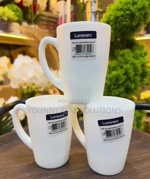 Set of 6 Luminarc New Morning White Cups