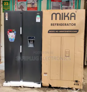 Mika 595L Side-by-Side Refrigerator with Dispenser