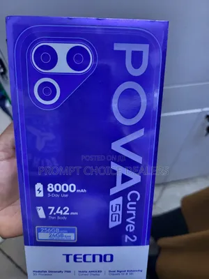 New Tecno Pova Curve 2 5G 256GB Black