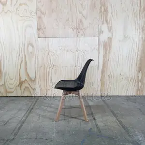 Kiti cha Kisasa cha Eames Style cha Chakula cha Jioni - Nyeusi