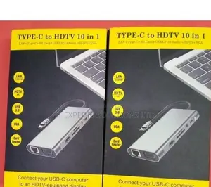 Type-C to HDTV 10-in-1 Multiport USB Hub