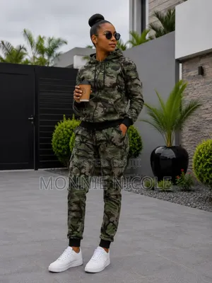 Army Camouflage Tracksuit ya Wanaume na Wanawake