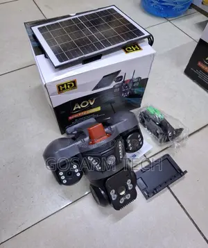 Latest Triple Lens 4G Solar Camera with Panel