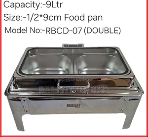 9 Litre Red Chafing Dish yenye Double Deep Insert