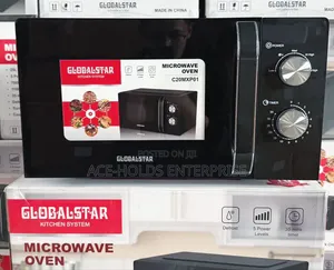 Globalstar 20L Microwave Oven ya Mwongozo - Fedha/Nyeusi