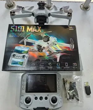 S101 MAX Drone na Kidhibiti chenye Skrini - Kamera Mbili, Motor isiyo na Brashi