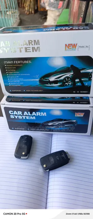 Complete Universal Car Alarm System with Control Units
