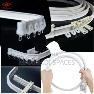 Bendable Curtain Rails Zinazobadilika - Nyeupe