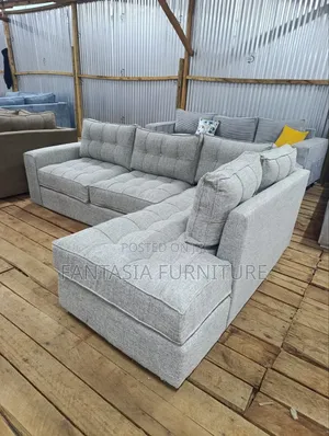 Sofa ya L-Shape ya Viti 5 - Mpya Kabisa