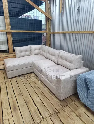Cream Corner Seat 5-Seater Sofa