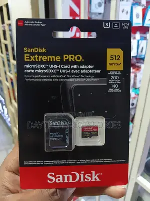 Kadi ya SanDisk 512GB Extreme PRO microSDXC & Adapta