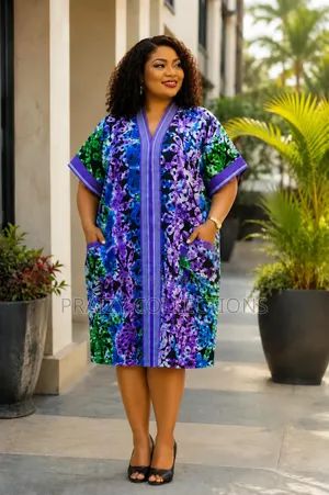 Custom Made Ankara Shirt Dress - Brand New
