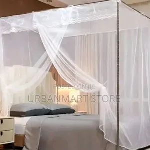 Brand New 5x6 Bed Mosquito Net with Four-Stand Frame
