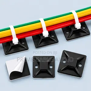 25x25mm Self-Adhesive Cable Tie Mounts