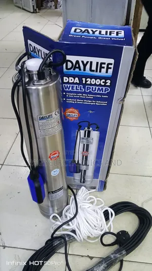 Dayliff 1200C Submersible Deep Well Pump with Float Switch