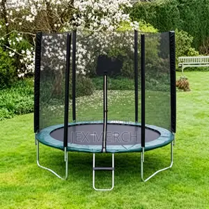 Trampoline ya Futi 8 na Mtandao wa Usalama