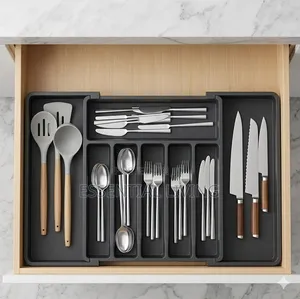 Expandable Cutlery Drawer Organizer Tray
