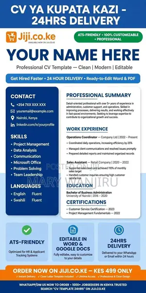 ATS CV + Cover Letter + LinkedIn Optimization - 3 Hour Delivery