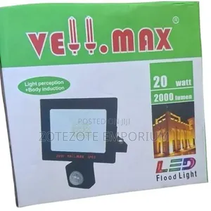 Vellmax 20W Solar Floodlight yenye Sensor