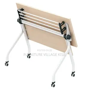 1.4M Folding Light Wood Training Table