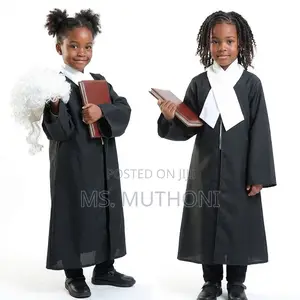 Unisex Kids Lawyer Robe & Wig Set (3-10 Yrs)