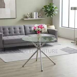 Round Glass Top Coffee Table