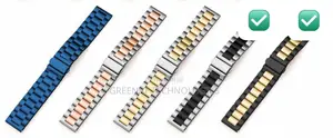 22mm Two-Tone Stainless Steel Smart Watch Strap