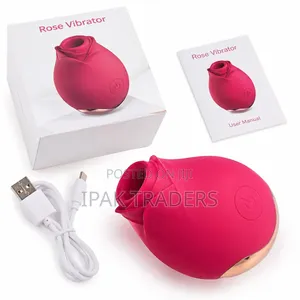 Rechargeable Rose Suction Vibrator - Ergonomic Design