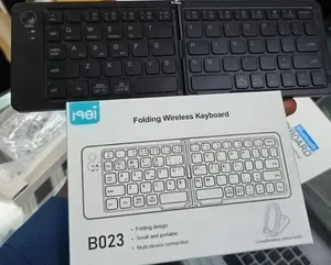 B023 Folding Wireless Keyboard with Phone Holder