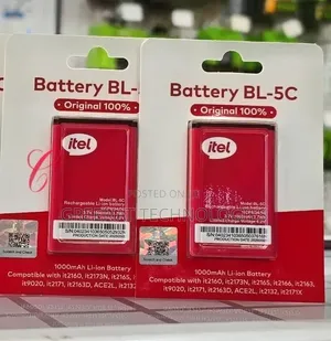 Itel BL-5C Original 1000mAh Li-Ion Battery