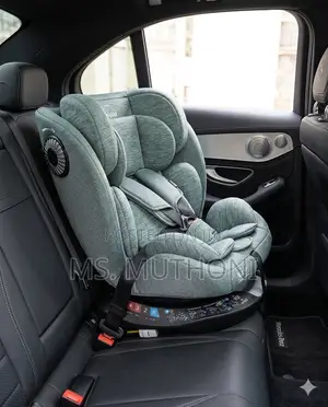 Kiti cha Gari cha Sage Green 360 Swivel Isofix