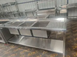 Sink ya Chuma cha Kutolea Nje ya Bakuli Tatu Mpya