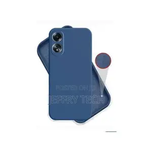 Blue Silicone Back Case ya Oppo A78 4G
