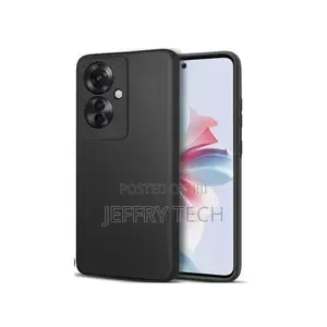 Oppo Reno 11f Black Silicone Back Case