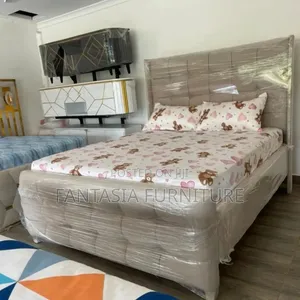 Ideal 5x6 Beige Bed Frame with Mattress Option