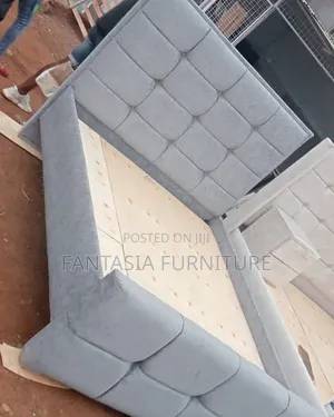 Brand New Light Grey Velvet Bed 5x6